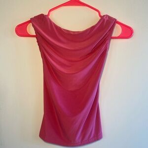 PrettyLittleThing Pink Draped Top